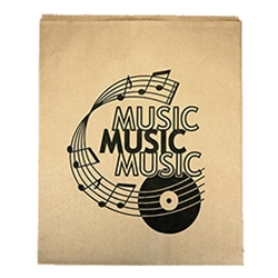 Pre-printed Record Store Paper Bags