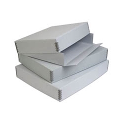 Archival Poster Boxes - Blue Corrugated