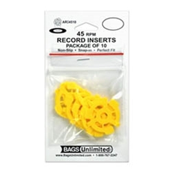 45 rpm Record Plastic Inserts & Domes